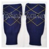 Black and Blue Hose Tops - Yellow Lining