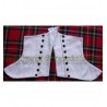 Pipe Band Black Buttons Spats - Gaiters