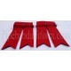 Red Pipe Band Kilt Flashers/Flashes - Garters