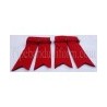 Red Pipe Band Kilt Flashers/Flashes - Garters