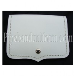 White Leather Pouch