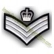 Sergeant Stripes Hand Embroidered Badge