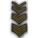 Sergeant Stripes Hand Embroidered Badge