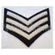 Sergeant Stripes Hand Embroidered Chevron Badge
