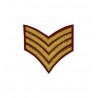 Major Stripes Hand Embroidered Badge