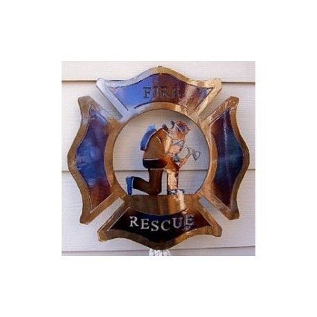 Firefighter Wall Decor Badge