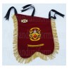 Custom Made Hand Embroidered Maroon Pipe Band Banner