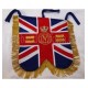 Custom Made Hand Embroidered Blue Pipe Band Banner