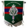 Custom Made Hand Embroidered Green Military Regiment Banner