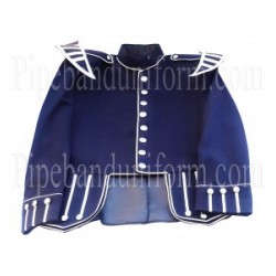 Royal Blue Pipe Band Doublet Uniform Jacket