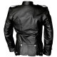 Black Leather Doublet Uniform Jacket