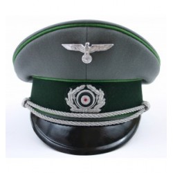German Mountain Troop Officer Visor Cap