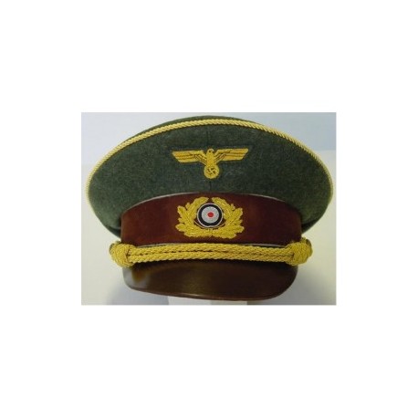 Adolf Hitler Visor Cap - Green