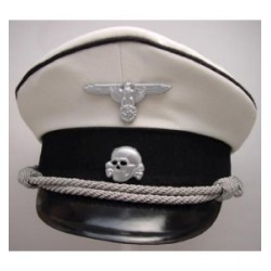 Allgemeine Officers Dinner Dress White SS Visor Cap