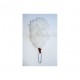 White Balmoral Hats Feather Hackle / Plums