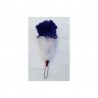 Blue - White Feather Bonnet Hackle / Hats Plums