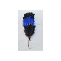 Black - Blue - Black Feather Hackle / Plums