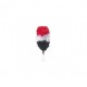 Red - White - Black Feather Hackle / Plums